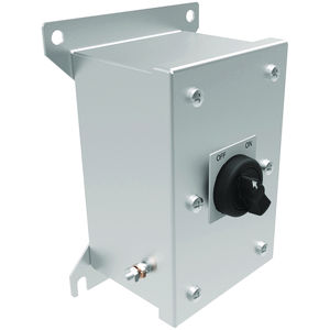 HKH Series Control Station,  Spring Returned 2 Position Selector Switch- Returned to Left from Right- Panel Mount- M20 - Stainless Steel 1b