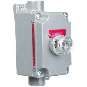 XCS Series -  Feed-Thru 120V Pilot Light Control Station -Clear Lens With Nameplate To Be Specified - Hub Size 3/4 Inch
