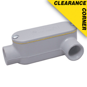 EALL-1CG - E Series - Aluminum Conduit Body With Cover And Gasket - LL Type - Hubsize 1/2 Inch
