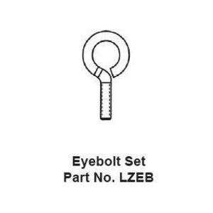 LZEB - LZ Series - Eyebolt Set - Stainless Steel Bolt With Lockwasher And Nut