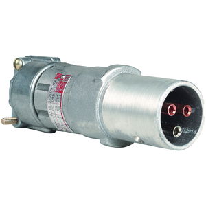 KP Series 60 Amp Plug - D Type - 2P 3W Circuit - Grommet Range 0.500-0.875 Inch - 115/230VAC 60Hz