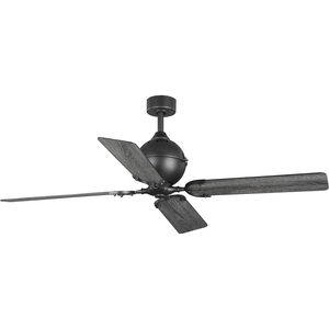 Royer Collection 56" Four-Blade Forged Black Ceiling Fan