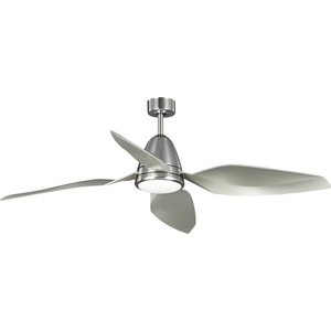 Holland Collection 60" Four-Blade Brushed Nickel Ceiling Fan