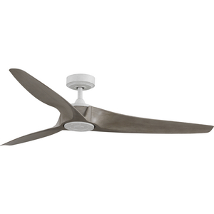 Manvel Collection 60 in. Three-Blade Cottage White Urban Industrial Ceiling Fan with Full function 6 speed remote Remote Control with batteries