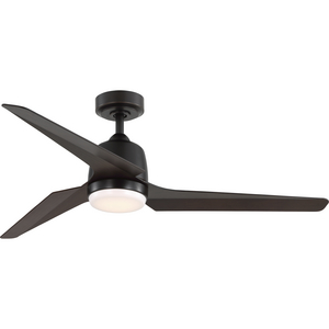 Upshur Collection 52 in. Antique Bronze Transitional Ceiling Fan with LED Light Kit
