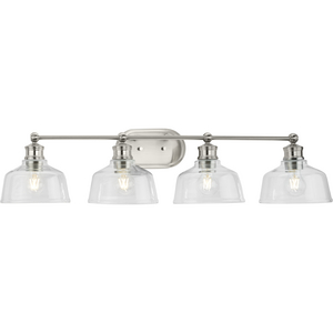 Three Light Bath Vanity  Brushed Nickel Progress Lighting-Applause 