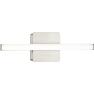Phase 4 Collection 16 in. Brushed Nickel Small Modern Integrated 3CCT Integrated LED Linear Vanity Light
