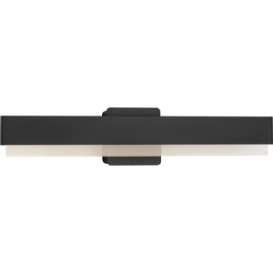 Semblance Collection 24 in. Matte Black Medium Modern 3CCT Integrated LED Linear Vanity Light