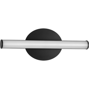 Phase 3 Collection 16 in. Matte Black Small Modern 3CCT Integrated LED Linear Vanity Light