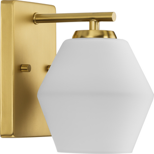 Copeland Collection One-Light Brushed Gold Mid-Century Modern Vanity Light
