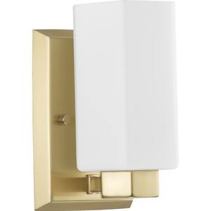 Estrada Collection One-Light Brushed Gold Contemporary Bath & Vanity Light