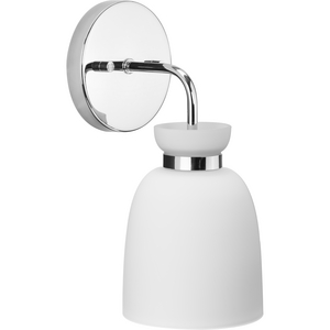 Lexie Collection One-Light Polished Chrome Contemporary Vanity Light