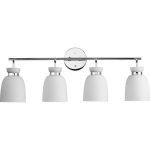Lexie Collection Four-Light Polished Chrome Contemporary Vanity Light
