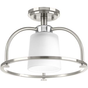 West Village Collection 13-1/2" One-Light Semi-Flush Convertible