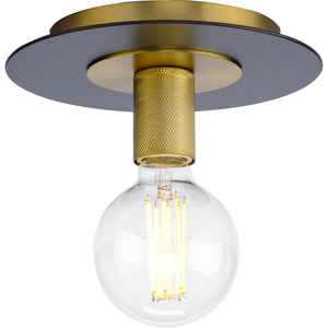 Trimble Collection One-Light Brushed Bronze 9" Flush Mount