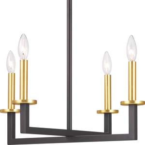 Blakely Collection Four-Light Graphite Modern Chandelier Light