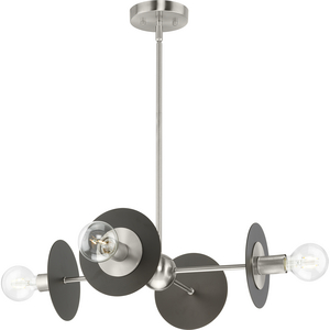 Trimble Collection Four-Light Brushed Nickel Chandelier