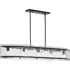 Rivera Collection 5-Light Matte Black Luxe Industrial Linear Light