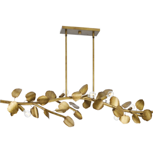 Laurel Collection 7-Light Gold Ombre Transitional Linear Light