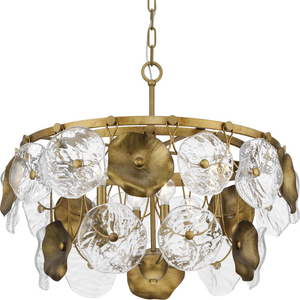 Loretta Collection Six-Light Gold Ombre Transitional Chandelier