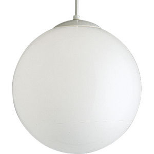 white globe hanging light