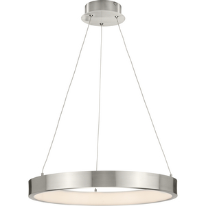 Inverse LED Collection Modern Brushed Nickel Pendant