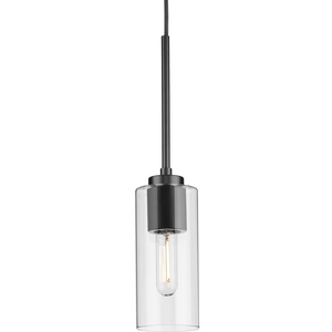 Cofield Collection One-Light Matte Black Transitional Pendant