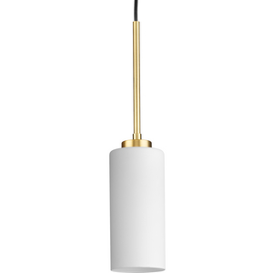 Cofield Collection One-Light Vintage Brass Transitional Pendant