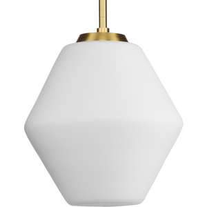 Copeland Collection One-Light Brushed Gold Mid-Century Modern Pendant