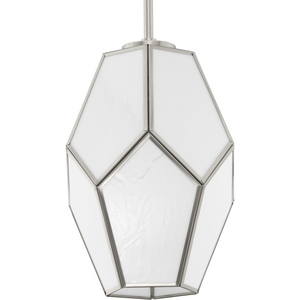 Latham Collection One-Light Brushed Nickel Contemporary Pendant