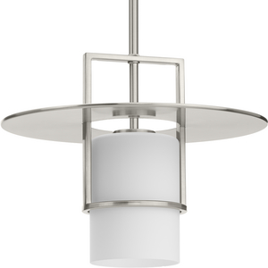 Mystic Collection One-Light Brushed Nickel Contemporary Pendant