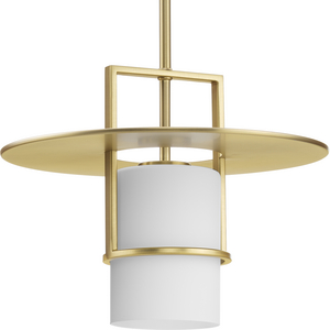 Mystic Collection One-Light Brushed Bronze Contemporary Pendant