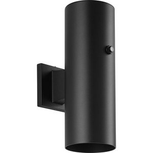 5" Black LED Outdoor Aluminum Up/Down Wall Mount Cylinder with Photocell