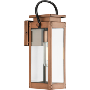 Union Square One-Light Small Antique Copper Urban Industrial Outdoor Wall Lantern
