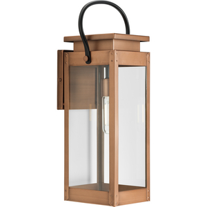 Union Square One-Light Large Antique Copper Urban Industrial Outdoor Wall Lantern
