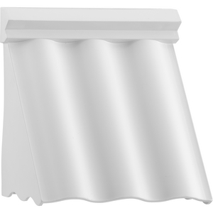 POINT DUME® by Jeffrey Alan Marks for Progress Lighting Wakecrest LED Shelter White Outdoor Wall Lantern with DURASHIELD