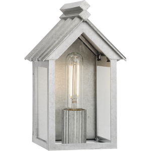 POINT DUME® by Jeffrey Alan Marks for Progress Lighting Dunemere Galvanized Finish Outdoor Wall Lantern with DURASHIELD