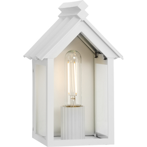 POINT DUME® by Jeffrey Alan Marks for Progress Lighting Dunemere Shelter White Outdoor Wall Lantern with DURASHIELD