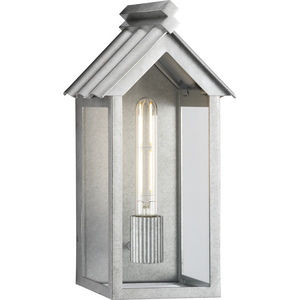 POINT DUME® by Jeffrey Alan Marks for Progress Lighting Dunemere Galvanized Finish Outdoor Wall Lantern with DURASHIELD