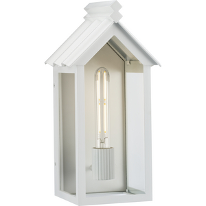 POINT DUME® by Jeffrey Alan Marks for Progress Lighting Dunemere Shelter White Outdoor Wall Lantern with DURASHIELD