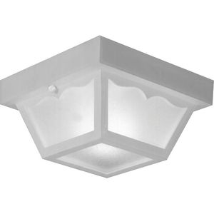 One-Light 8-1/4" Flush Mount for Indoor/Outdoor use