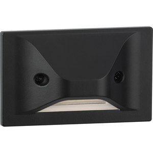 LED Indoor/Outdoor Black Integrated LED Wall or Step Light