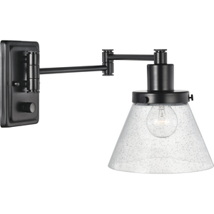 Hinton Collection Black Swing Arm Wall Light