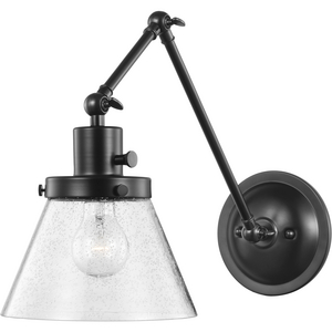 Hinton Collection Black Swing Arm Wall Light
