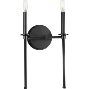 Elara Collection Two-Light New Traditional Matte Black Wall Light
