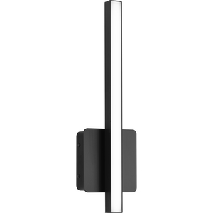 Phase 4 Collection 16 in. Matte Black Small Modern Integrated 3CCT Integrated LED Linear Vanity Light