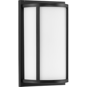 Parkhurst Collection Two-Light Matte Black Etched Glass New Traditional Wall Sconce