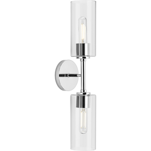 Cofield Collection Two-Light Polished Chrome Transitional Wall Bracket