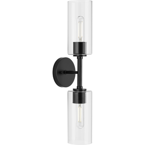Cofield Collection Two-Light Matte Black Transitional Wall Bracket