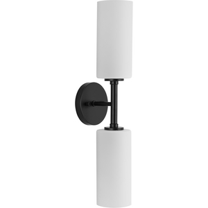 Cofield Collection Two-Light Matte Black Transitional Wall Bracket